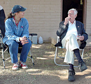 Halton Arp with Becky Ramotowski, 1995